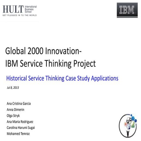 Service Innovation- IBM Parternships Cases