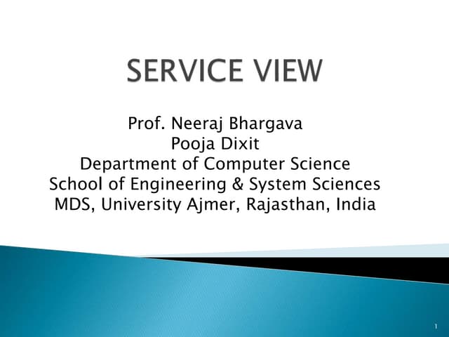Service view