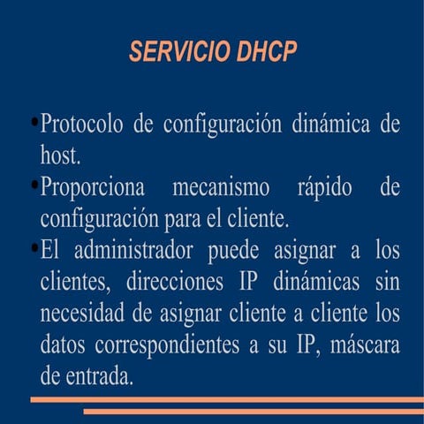 Servicio DHCP