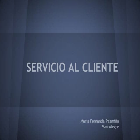 Servicio al cliente