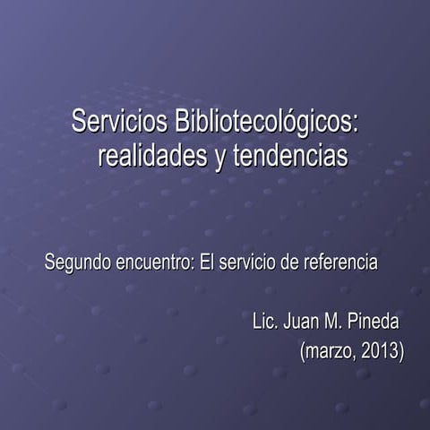 Servicio de referencia en bibliotecas educativas