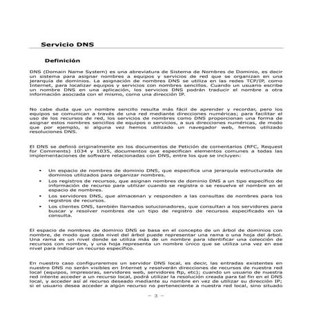 Configuración del Servicio