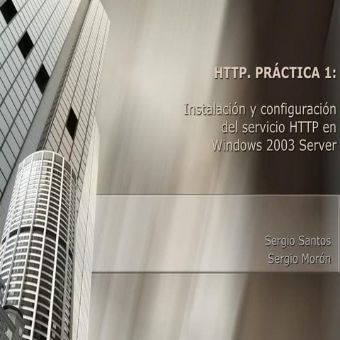 Servidor HTTP en Windows (IIS)