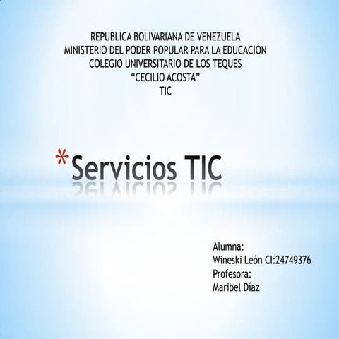 Servicios tic