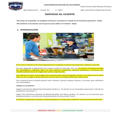 Servicios al cliente