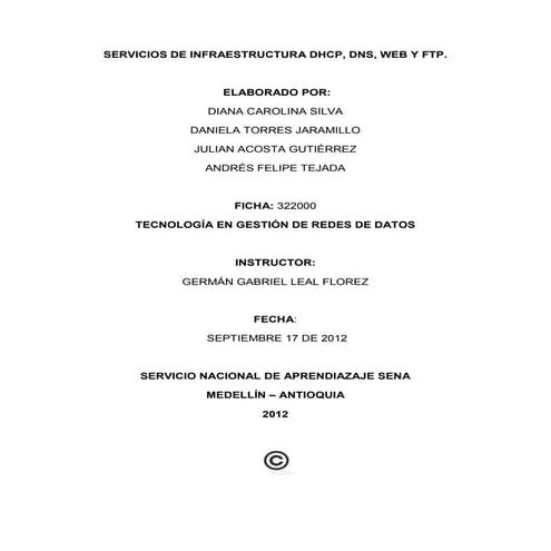 Servicios basicos de red