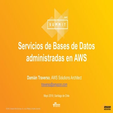 Servicios de bases de datos administradas en AWS