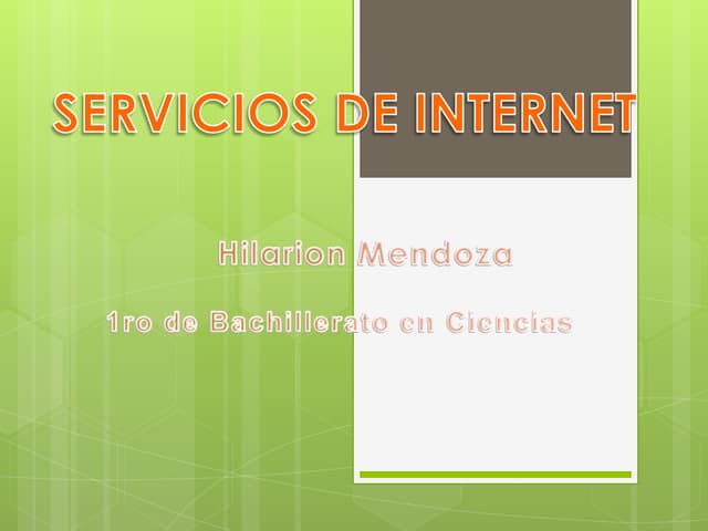 Servicios de internet