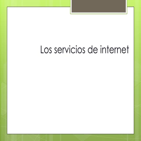Servicios de internet