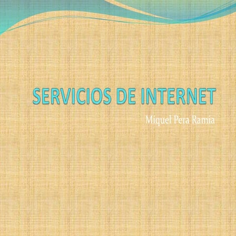 Servicios de internet