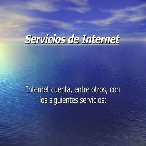 Servicios de internet 2