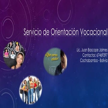 ORIENTACIÓN VOCACIONAL Y PROYECTO DE VIDA | PPTX