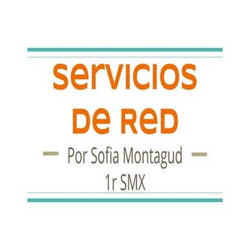 Servicios de red (1)