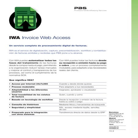 Servicios IWA | PDF
