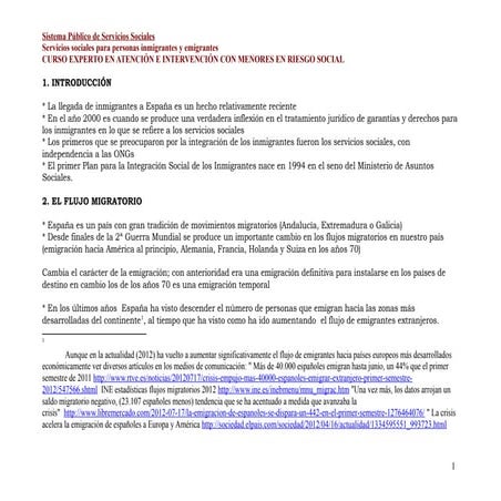 Servicios publicos inmigrantes y emigrantes