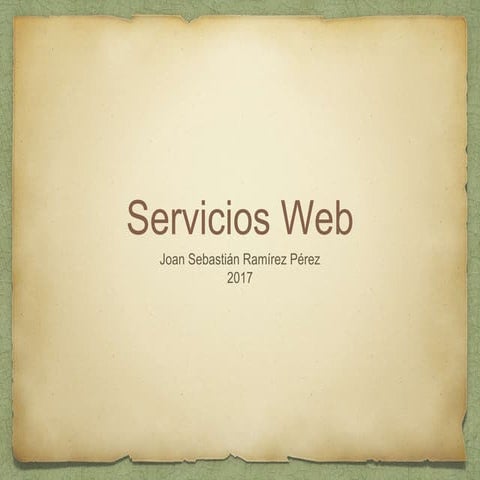 Servicios web