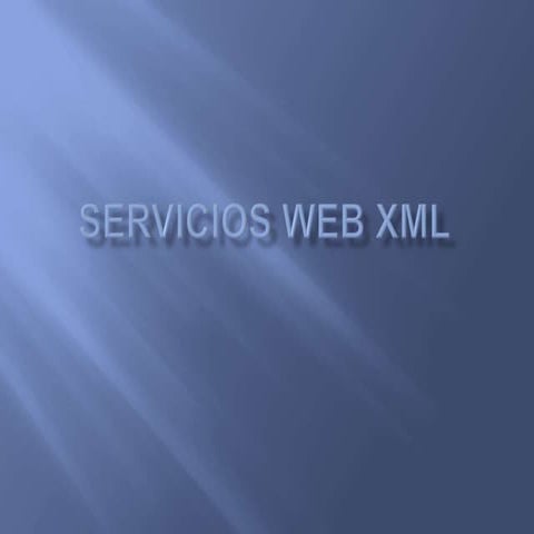 Servicios web xml