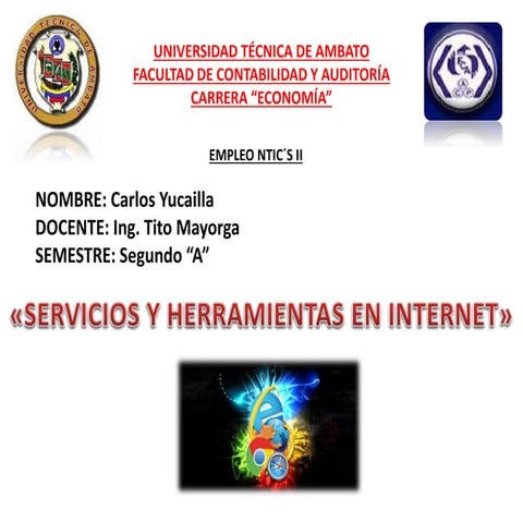 Servicios y herramientas en internet