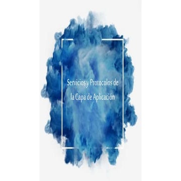 Servicios y protocolos de la Capa de Aplicación 