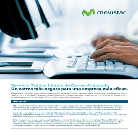 Servicio Tráfico limpio correo avanzado