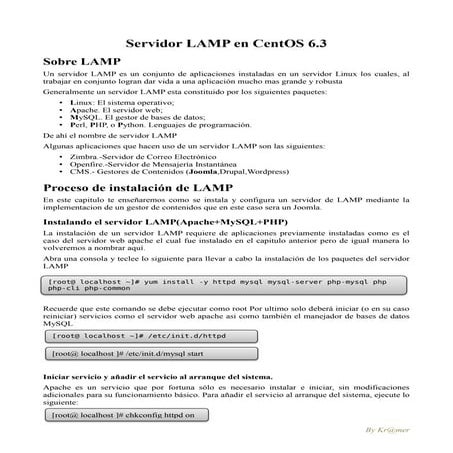 Servidor LAMP en CentOS 6.3