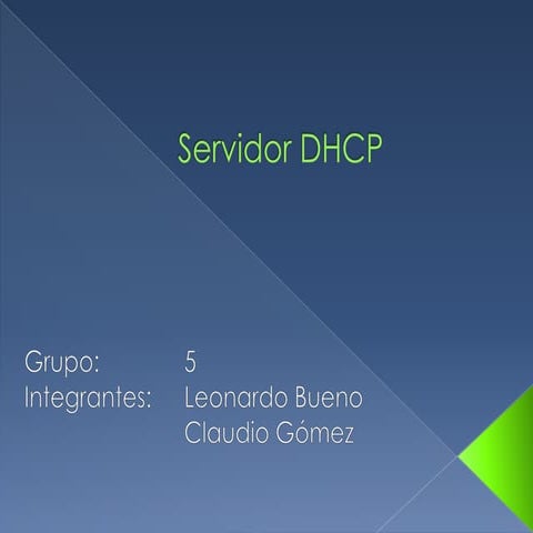 Servidor dhcp