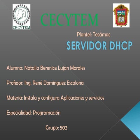 11.- Servidor dhcp