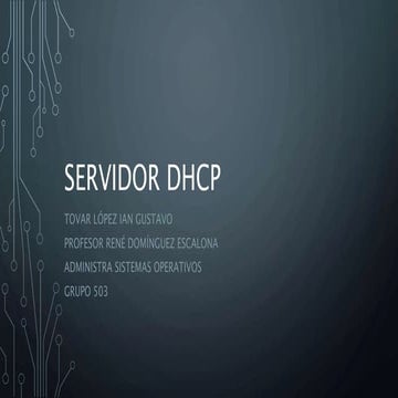 Servidor dhcp