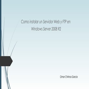 Servidores Web y FTP