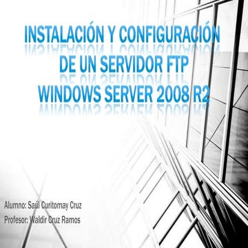 SERVIDOR FTP (WIN SERVER 2008  R2)
