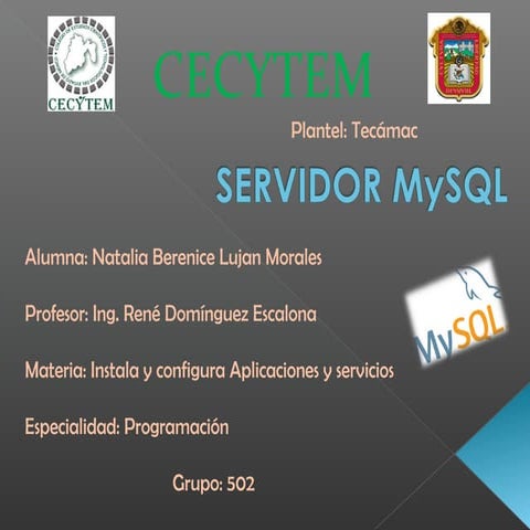 14.- Servidor my sql