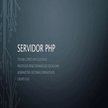 Servidor php