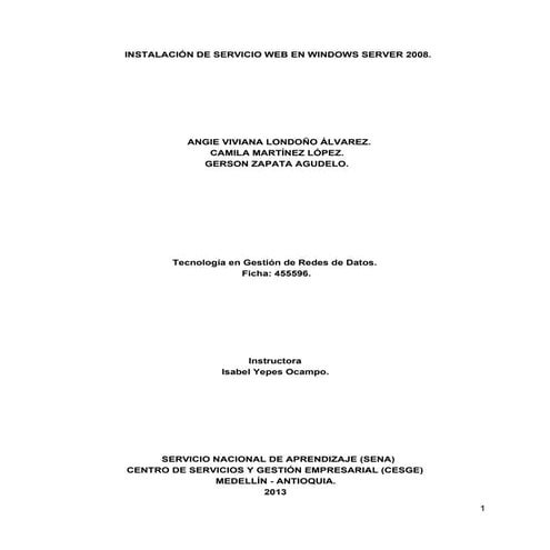 Servidor WEB en Windows Server 2008