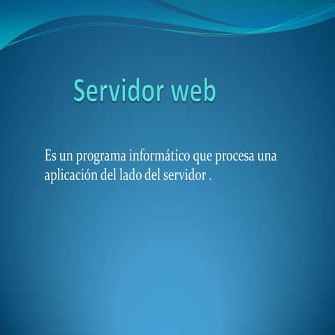 Servidor web presentacion formal 2