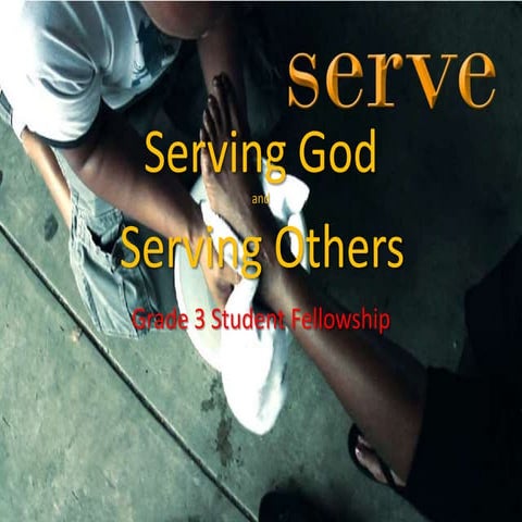 Serving god