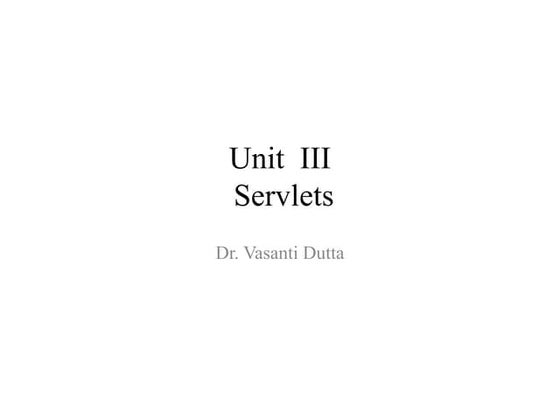 Servlet classnotes