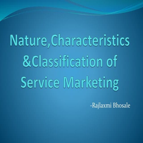 Service marketing1