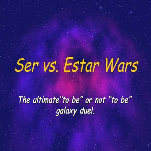 Ser vs estar fill in notes