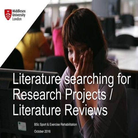 SES3330 literature searching for research projects and literature reviews 2016
