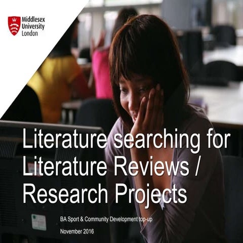 SES3330 BA Sport and Community Development literature searching 2017