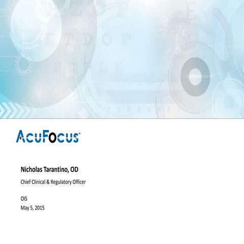 SPOTLIGHT ON THE PREMIUM CHANNEL – AcuFocus