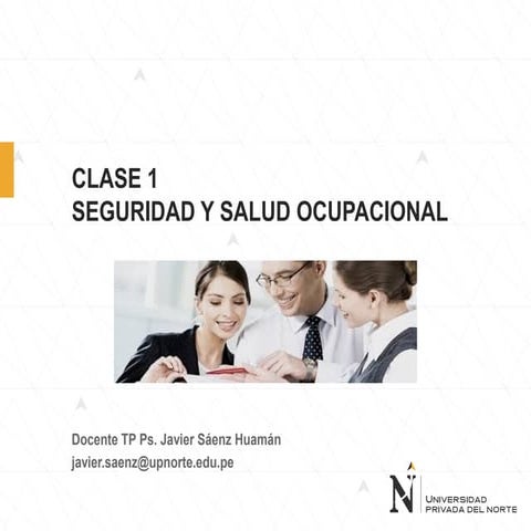 SEGURIDAD Y SALUD OCUPACIONAL