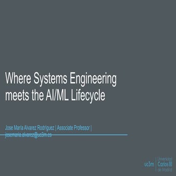 SESE 2021: Where Systems Engineering meets AI/ML
