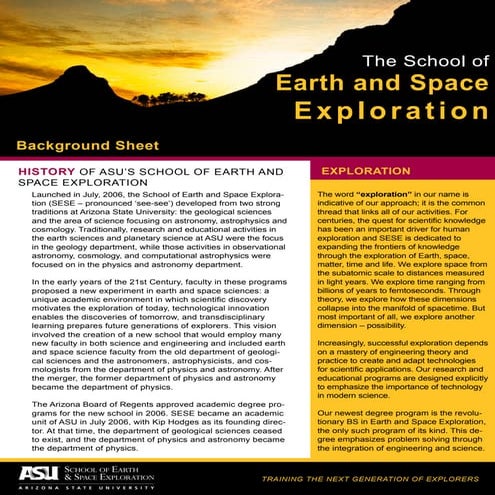 SESE Background Sheet