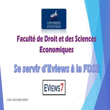 Se servir d'eviews a la fdse | PDF