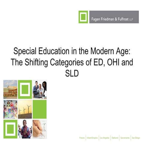 SES Fall 2012 The Shifting Categories of ED, OHI and SLD
