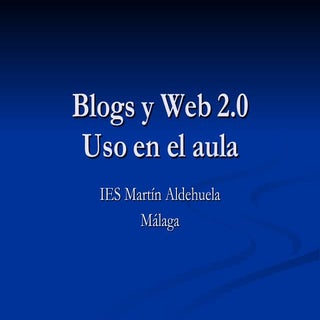 Curso de Blogs del IES Martín Aldeh...