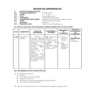 SesióN De Aprendizaje 01