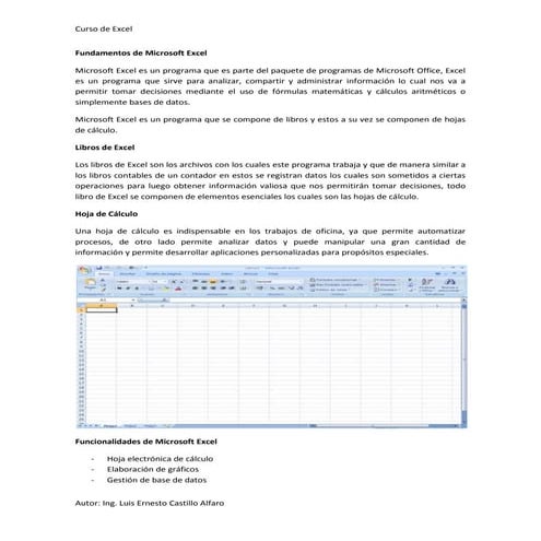 Curso Excel- Sesión 1