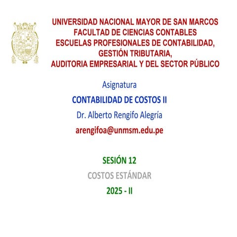 Que son los costos estandar y para que estudiarlos